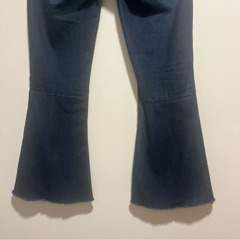 Free People Penny Pull On Flare Raw Hem Denim Jegging Stretch Jeans - Picture 9 of 13